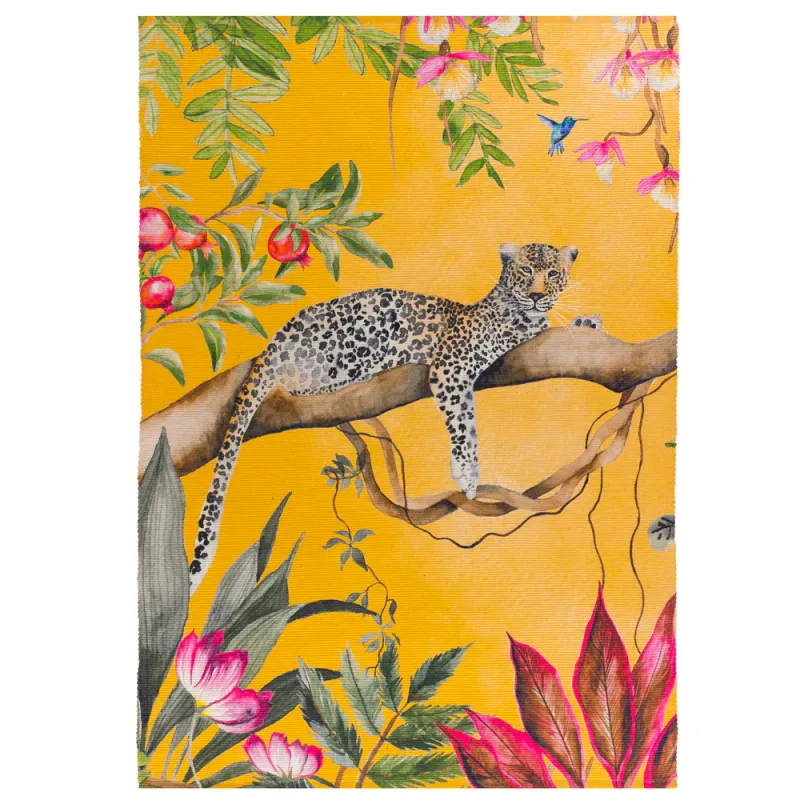 Leopard Outdoor Washable Rug