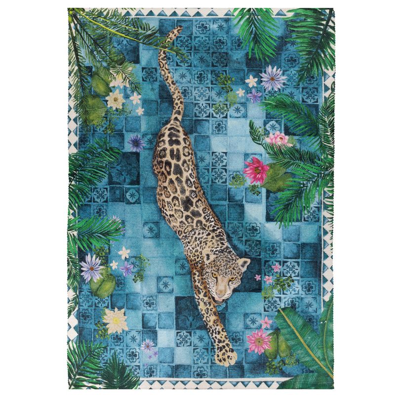 Majorelle Printed Indoor/Outdoor Outdoor Rug