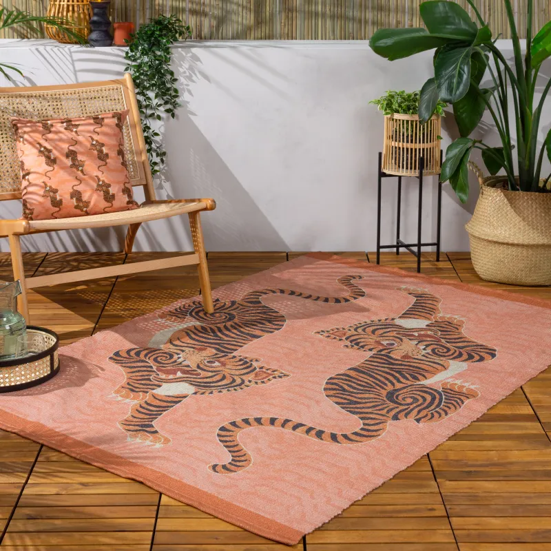 Tibetan Tiger Outdoor Washable Rug