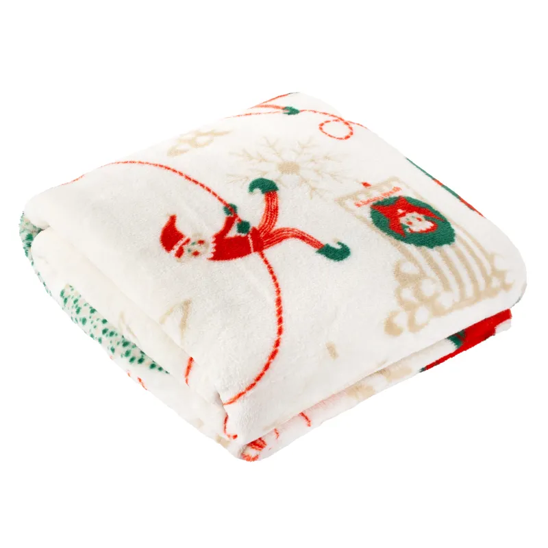 Elfie Throw Cream/Mint