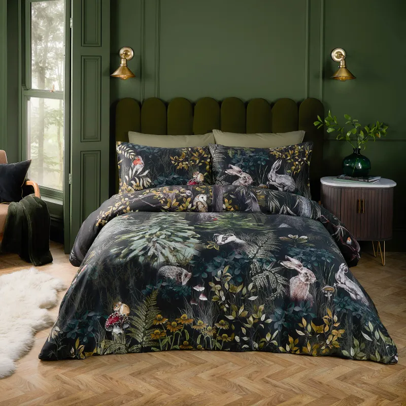All Wrapped Up Duvet Cover Set Emerald/Red
