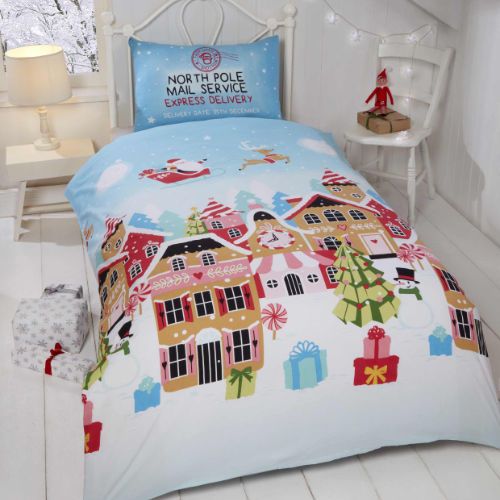 Gingerbread Town Cotton Duvet Cover Set