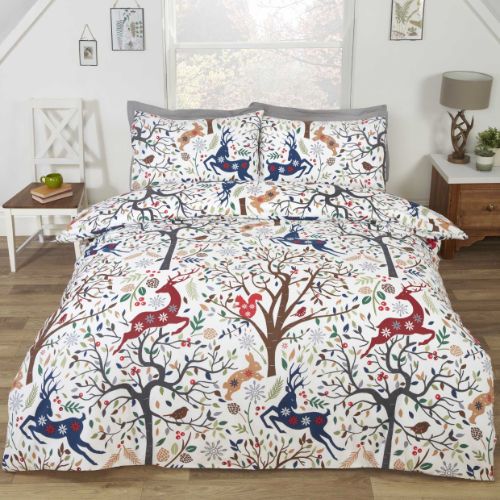 Tatton Multi Christmas Cotton Duvet Cover Set