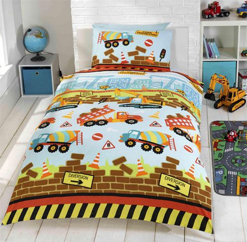 Kidz Under Construction Cotton Duvet Cover Set