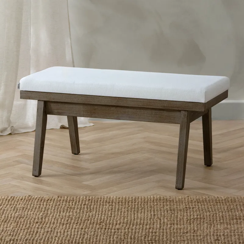 Elden Wooden Bench Ecru