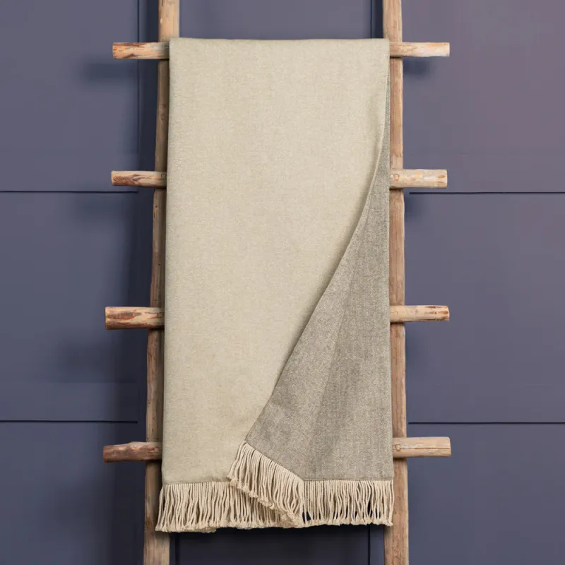 Selkirk Woven Throw Cashew