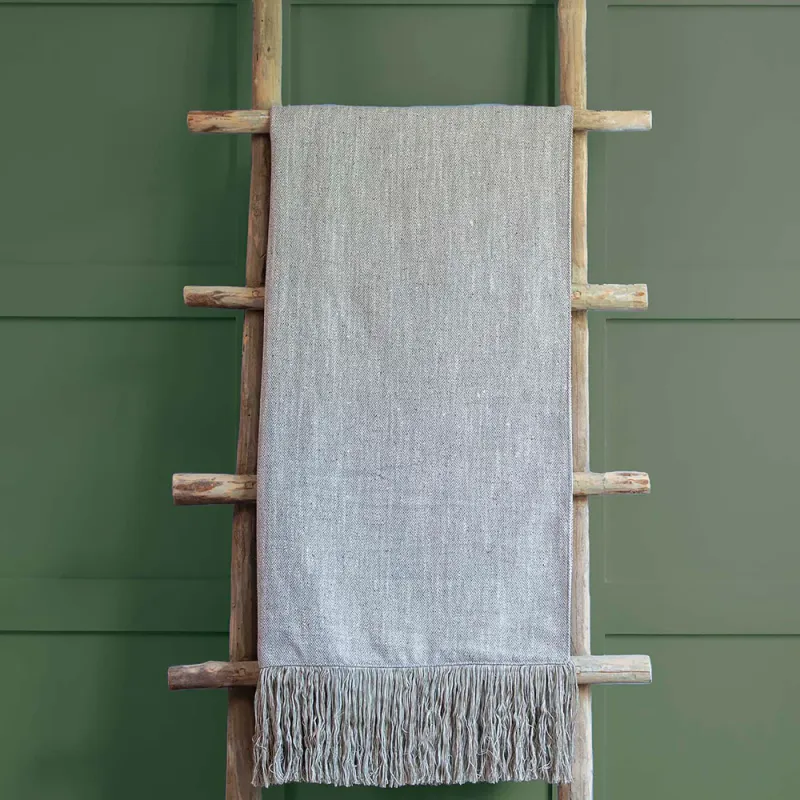 Jedburgh Chevron Throw Mushroom