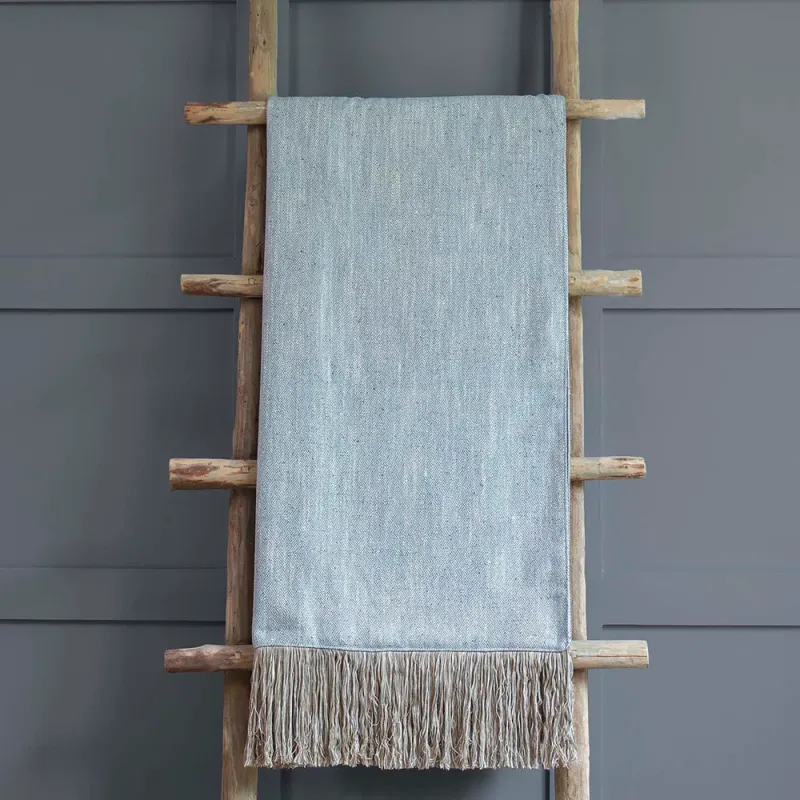 Jedburgh Chevron Throw Bluebell