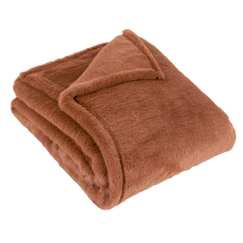 Kallu Double-Sided Faux-Fur Rust