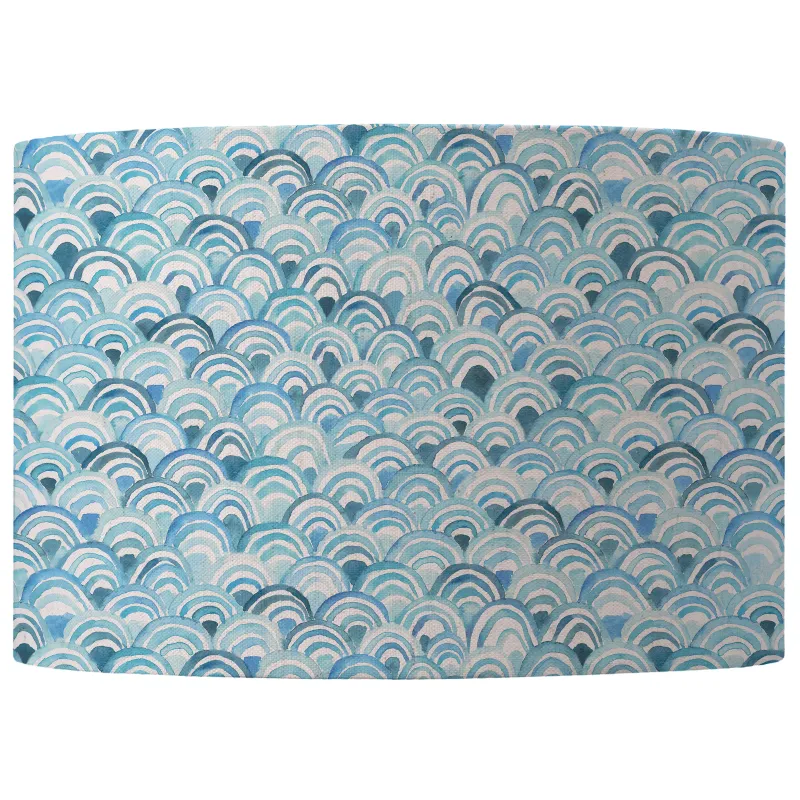 Melia Eva Printed Lamp Shade Glacier