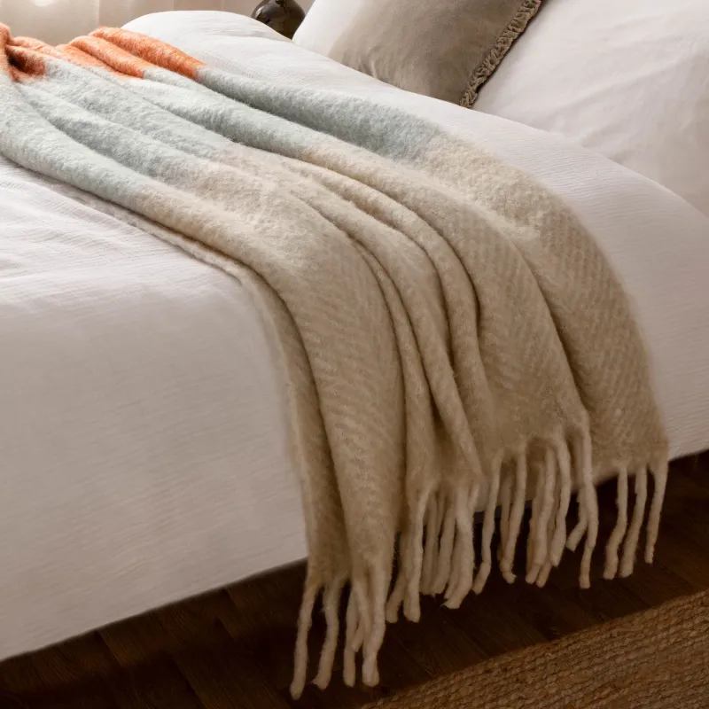 Rawton Ombre Throw Brick/Flint