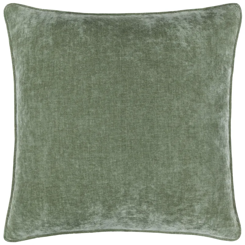 Heavy Chenille Piped Cushion Eucalyptus