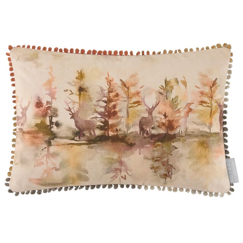 Wilderness Printed Cushion Plum