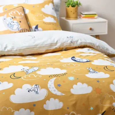 Sleepy Head Peter Rabbit™ Duvet Cover Mustard