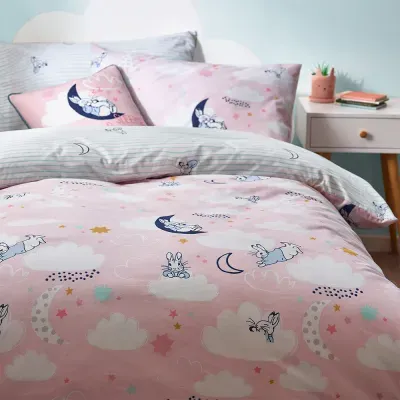 Sleepy Head Peter Rabbit™ Duvet Cover Pink