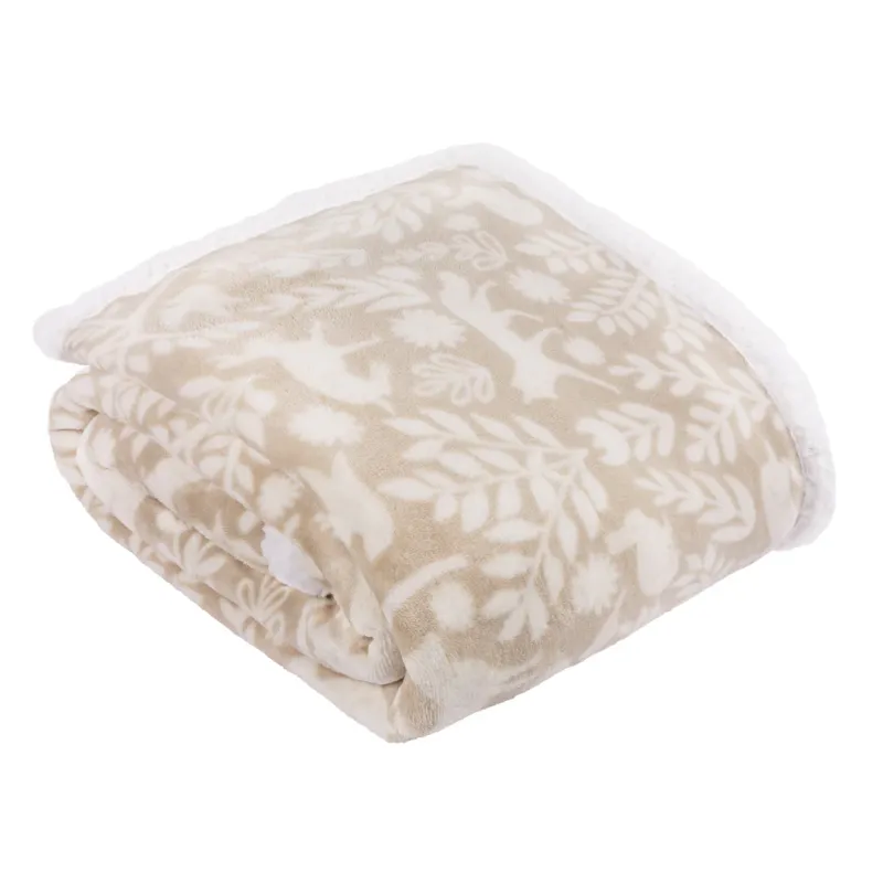 Skandi Woodland Fleece Throw Sable