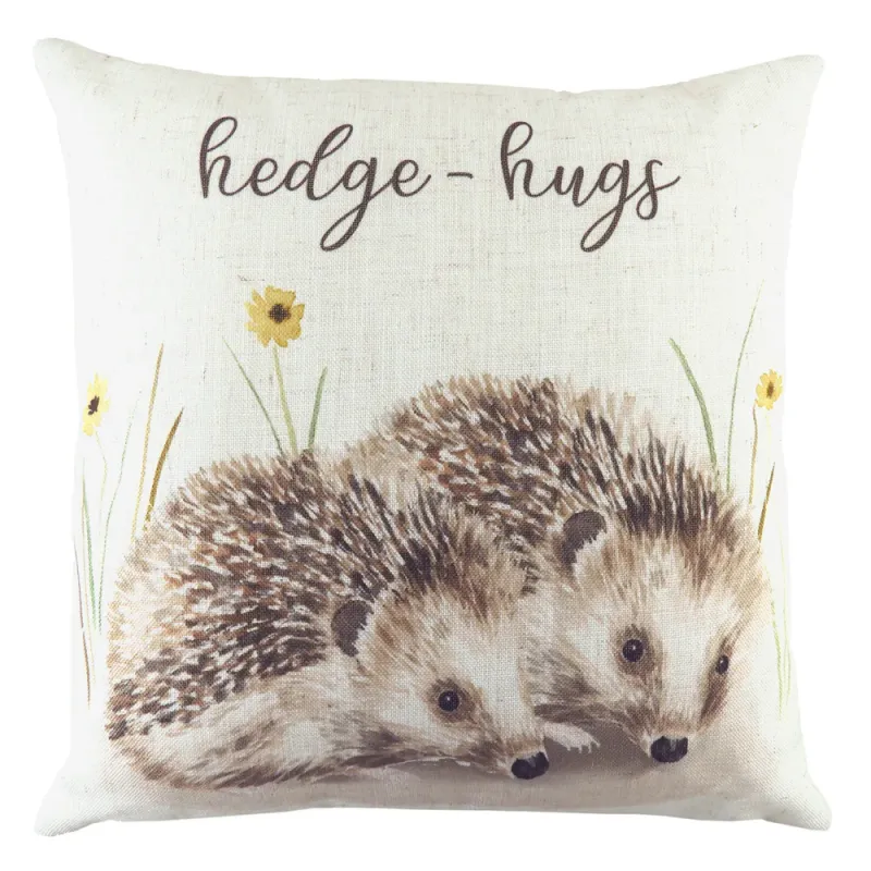Woodland Hedge-Hugs Cushion Sand