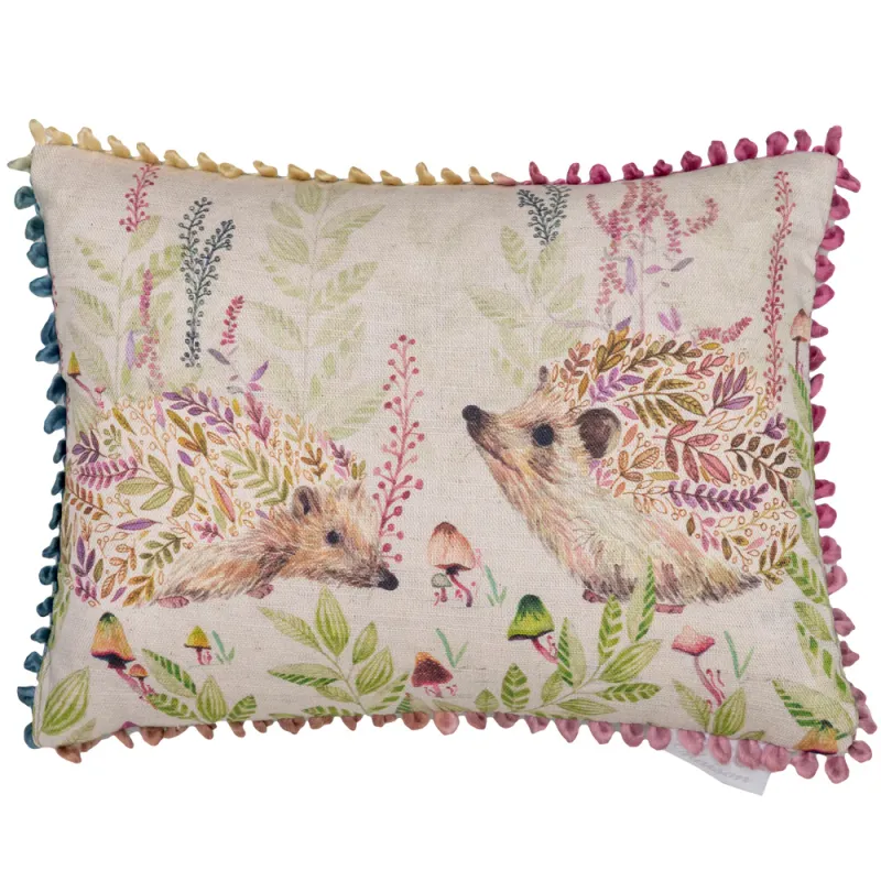 Buttons & Ginger Small Printed Cushion Linen