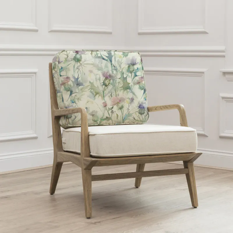 Cirsium Idris Chair Cream Damson