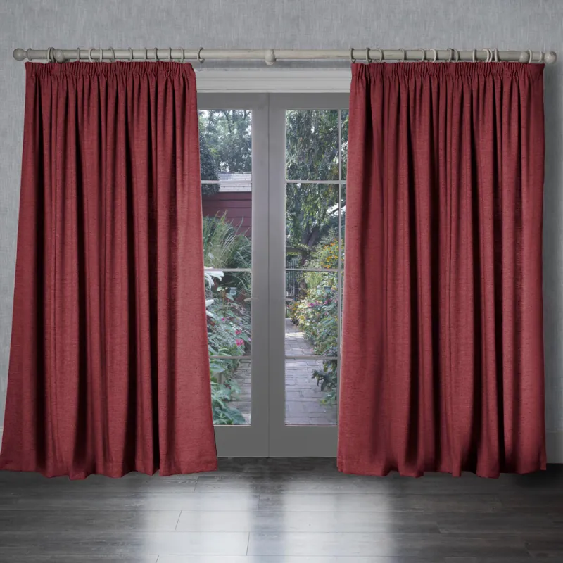Helmsley Woven Pencil Pleat Curtains 90" x 90"