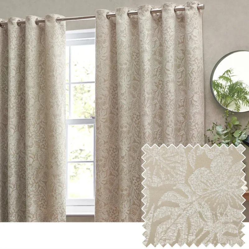 Bali Eyelet Curtains Natural