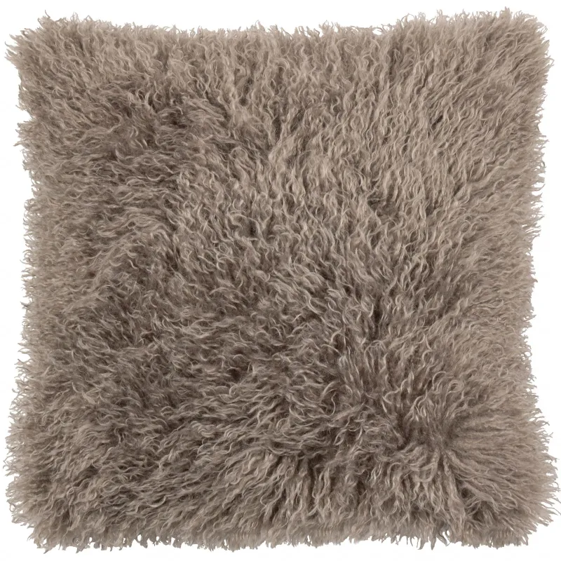 Rowan Faux Fur Cushion Mocha