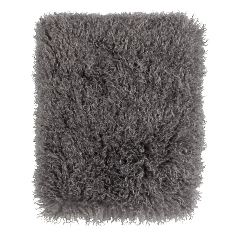 Rowan Faux Fur Cushion Grey