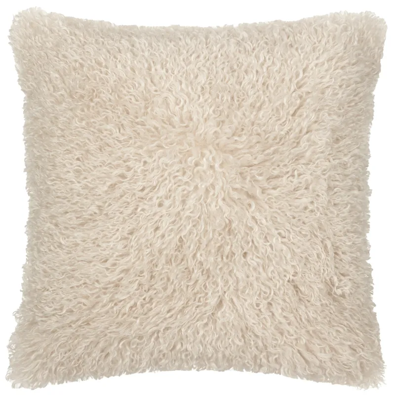 Rowan Faux Fur Cushion natural