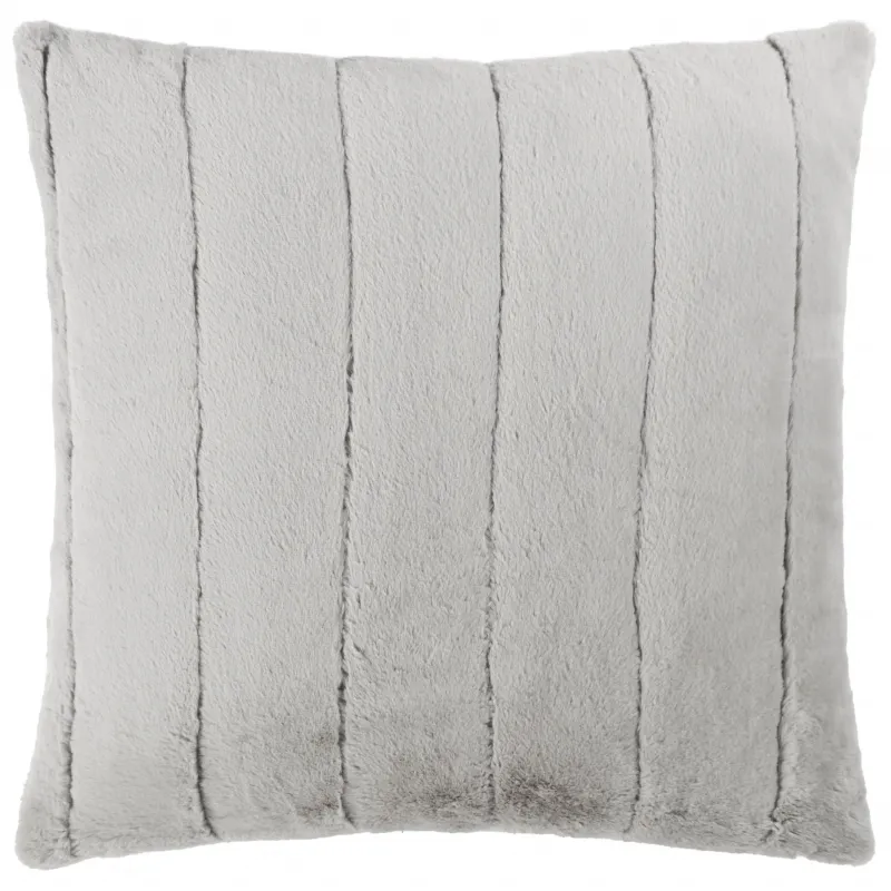 Empress Faux Fur Cushion 45 x 45 Grey