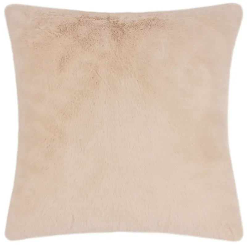 Stanza Faux Fur Pillow Brulee