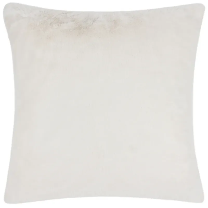 Stanza Faux Fur Pillow White