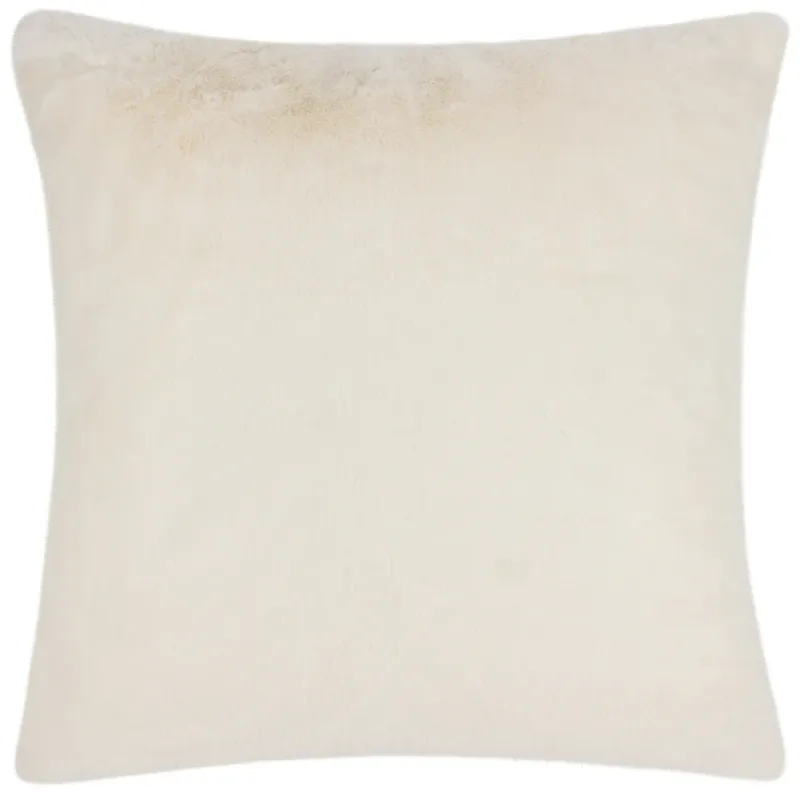 Stanza Faux Fur Pillow Ecru