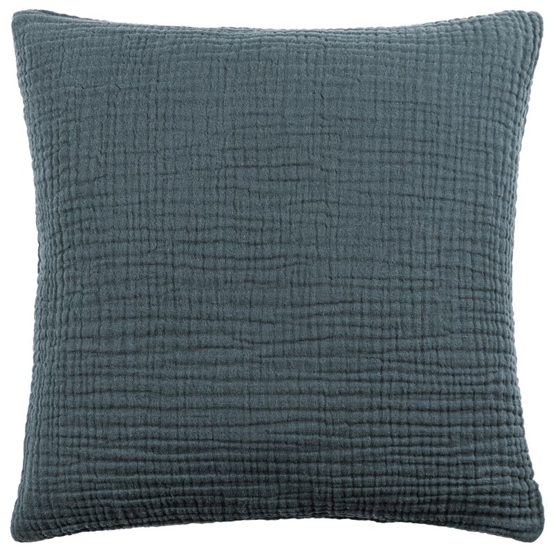 Lark Muslin Crinkle Cotton Cushion Dusk