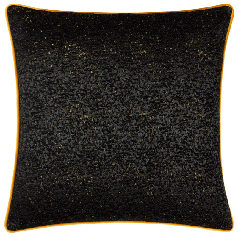 Galaxy Piped Cushion Black
