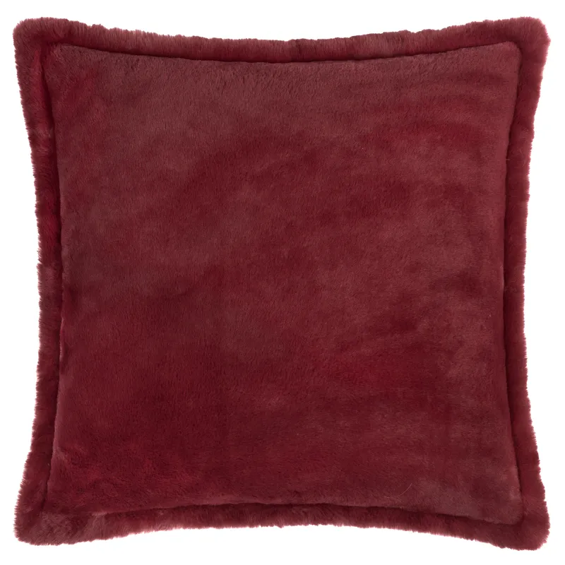 Kallu Faux Fur Cushion Berry 55 x 55