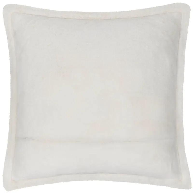 Kallu Faux Fur Cushion Ecru 55 x 55