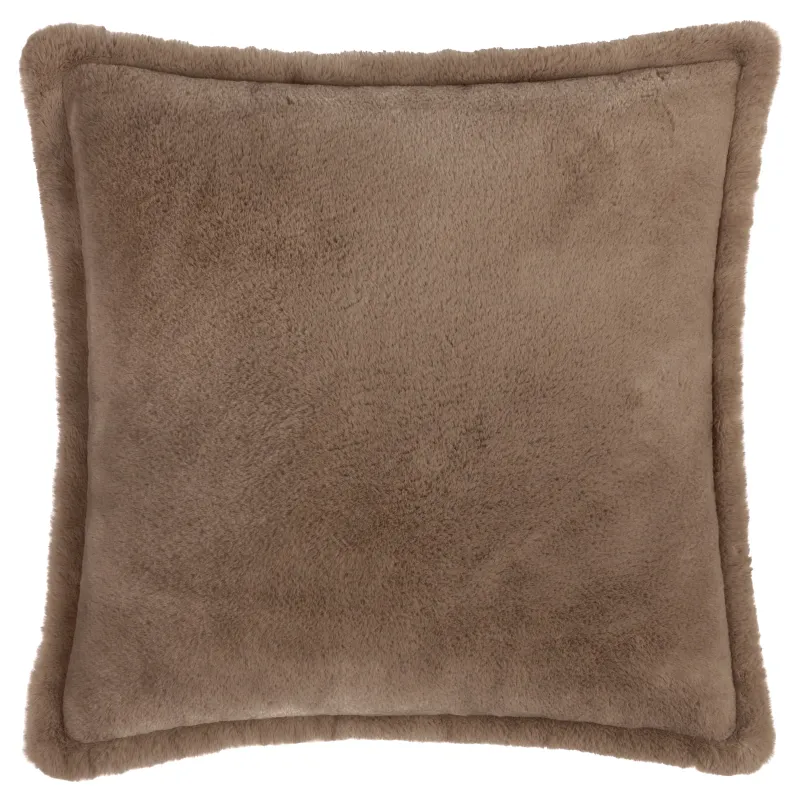 Kallu Faux Fur Cushion Mocha 55 x 55