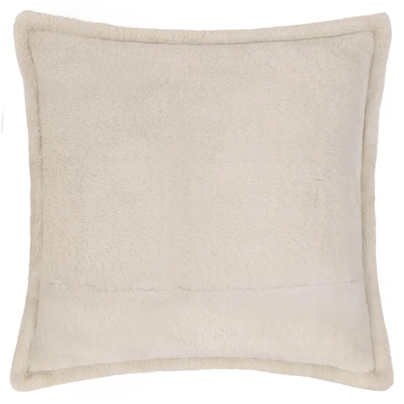 Kallu Faux Fur Cushion Natural 55 x 55