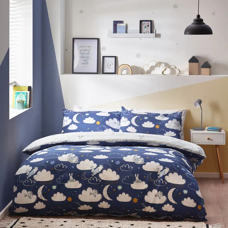Sleepy Head Peter Rabbit™ Duvet Cover Blue