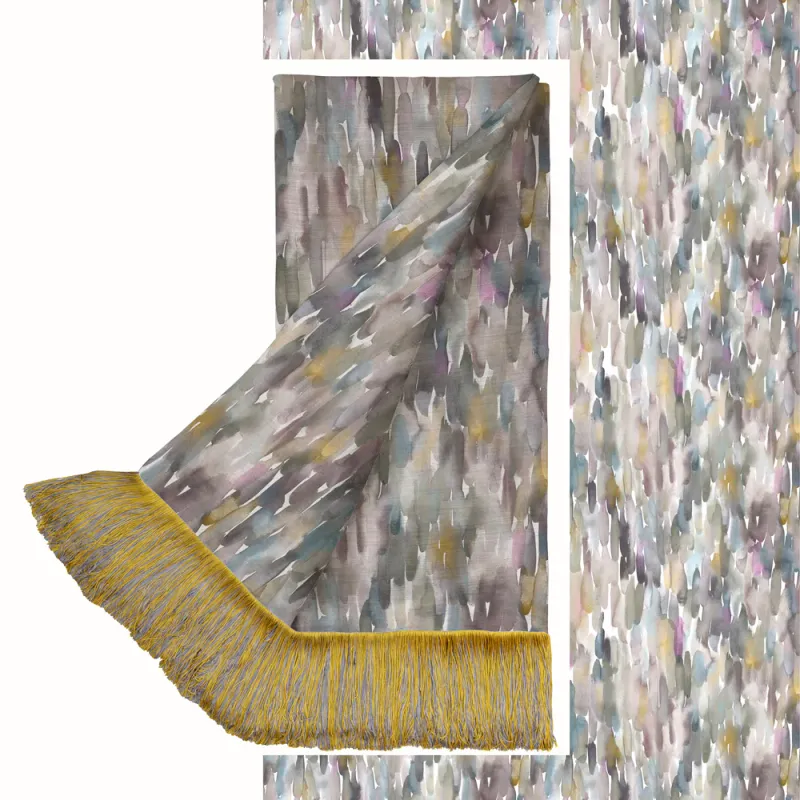 Azima Abstract Printed Throw Ironstone