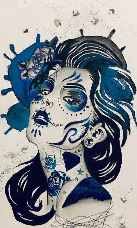 Gypsy Blue Canvas Multi Sizes