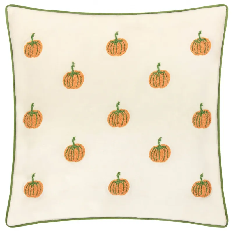 Pumpkin Spice Tufted Velvet Cushion Multicolour