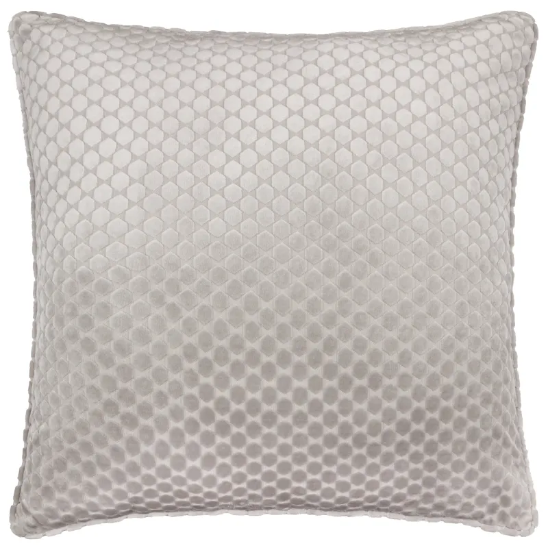 Neptune Velvet Cushion Silver