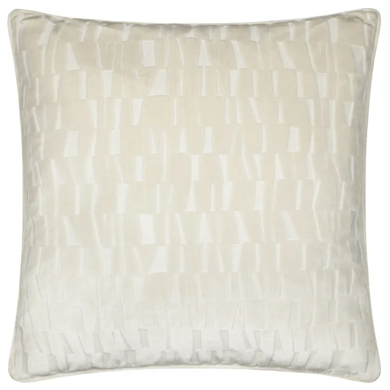 Manhattan Velvet Cushion Ivory