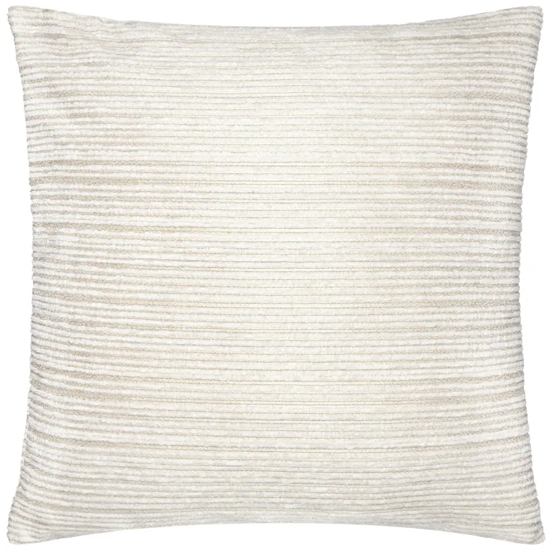Jupiter Chenille Jacquard Cushion Ivory/Gold