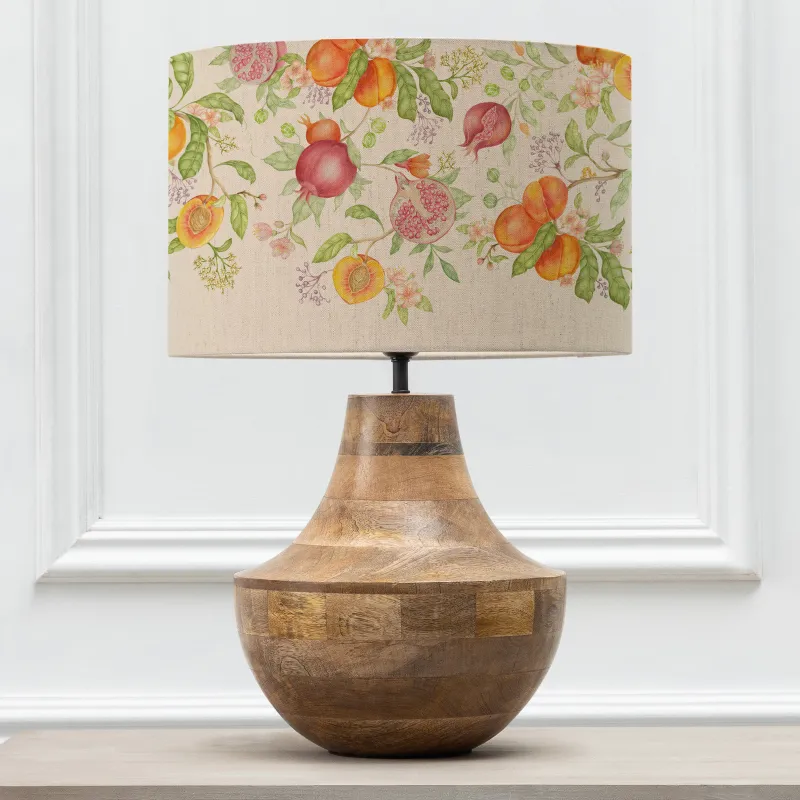 Shrubbery Fruits Eva & Leven Complete Table Lamp Mango/Melba