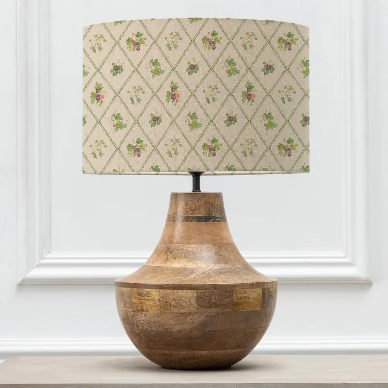 Fig Trellis Eva & Leven Complete Table Lamp Mango/Multicolour