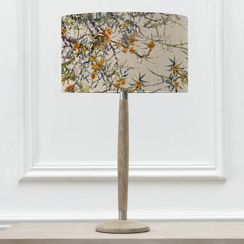 Hawthorn Eva & Solensis Complete Table Lamp Grey/Olive