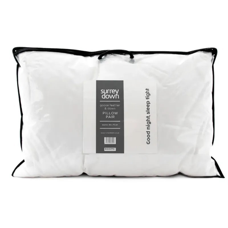 Surrey Down Goose Feather and Down Soft Pillow (2 Pack)