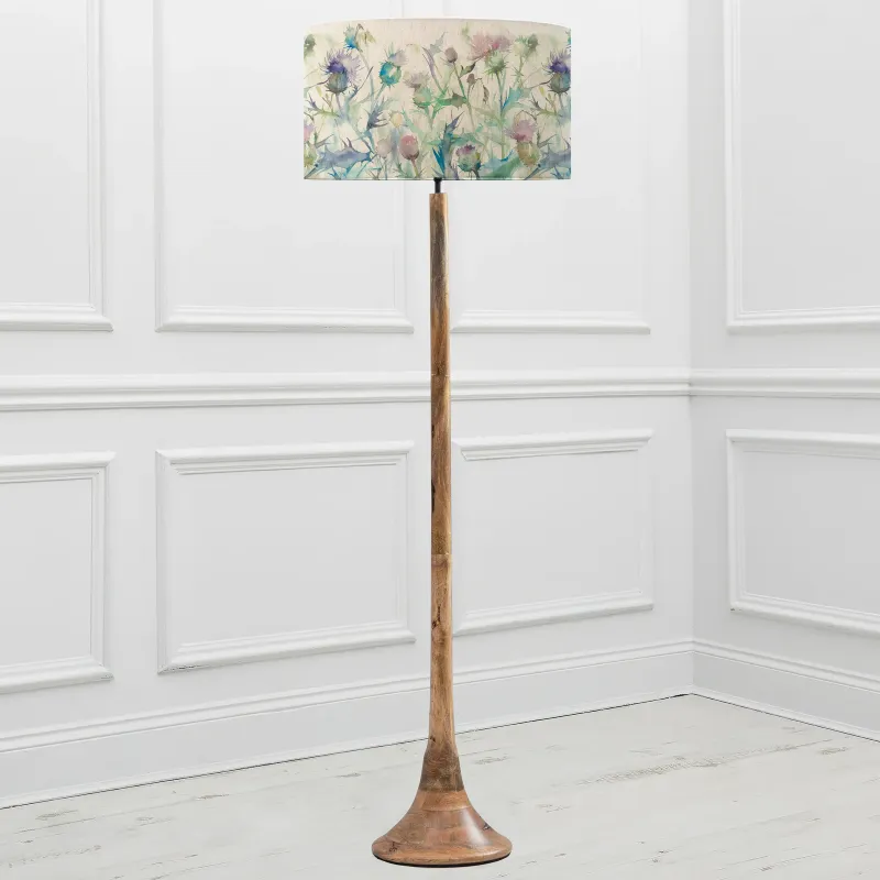 Cirsium Eva & Kinross Complete Floor Lamp Mango/Damson